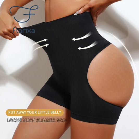 High Waist Shapewear Shorts - Butt Lifter Control Panty