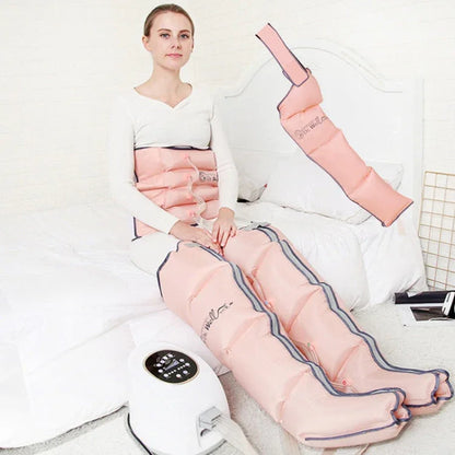 RD-M2857 4 in 1 Legs + Waist + Single Hand Airbag All-inclusive Intelligent Air Wave Pressure Massager with Host, Support Timing / Positioning Massage & 10 Kinds of Adjustable Force, US Plug or EU Plug - Shello's Creative Boutique