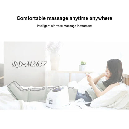 RD-M2857 4 in 1 Legs + Waist + Single Hand Airbag All-inclusive Intelligent Air Wave Pressure Massager with Host, Support Timing / Positioning Massage & 10 Kinds of Adjustable Force, US Plug or EU Plug - Shello's Creative Boutique