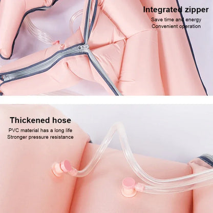 RD-M2857 4 in 1 Legs + Waist + Single Hand Airbag All-inclusive Intelligent Air Wave Pressure Massager with Host, Support Timing / Positioning Massage & 10 Kinds of Adjustable Force, US Plug or EU Plug - Shello's Creative Boutique