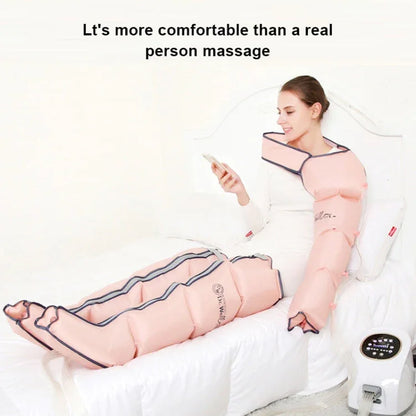 RD-M2857 4 in 1 Legs + Waist + Single Hand Airbag All-inclusive Intelligent Air Wave Pressure Massager with Host, Support Timing / Positioning Massage & 10 Kinds of Adjustable Force, US Plug or EU Plug - Shello's Creative Boutique