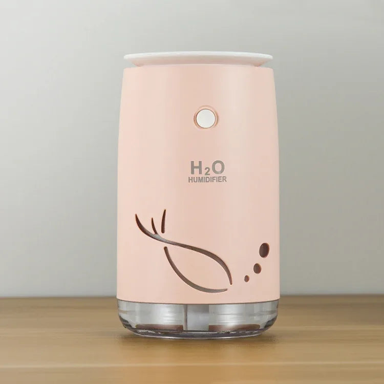 Concise Fish Pattern Mini Home Mute Bedroom Student Dormitory Office Portable USB Wireless Durable Humidifier - Shello's Creative Boutique