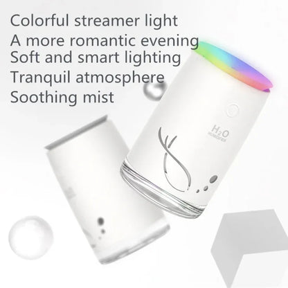 Concise Fish Pattern Mini Home Mute Bedroom Student Dormitory Office Portable USB Wireless Durable Humidifier - Shello's Creative Boutique