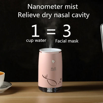 Concise Fish Pattern Mini Home Mute Bedroom Student Dormitory Office Portable USB Wireless Durable Humidifier - Shello's Creative Boutique