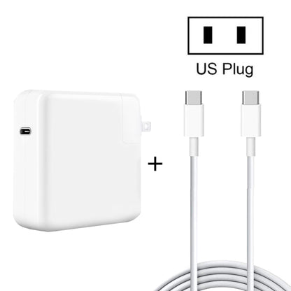 PD-96W 96W PD USB-C / Type-C Laptop Adapter + 2m 5A USB-C / Type-C to USB-C / Type-C Fast Charging Cable for MacBook Pro, EU Plug, US Plug, UK Plug