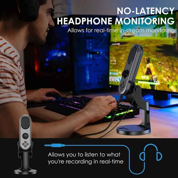 JMARY MC-PW7 USB Desktop Cardioid Noise Reduction Microphone