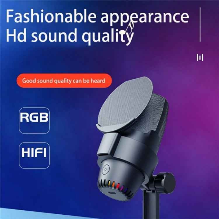 ME9 USB Microphone ENC Noise Reduction Desktop Microphone With RGB Light