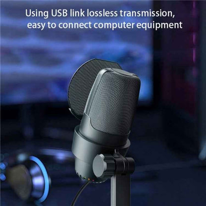 ME9 USB Microphone ENC Noise Reduction Desktop Microphone With RGB Light