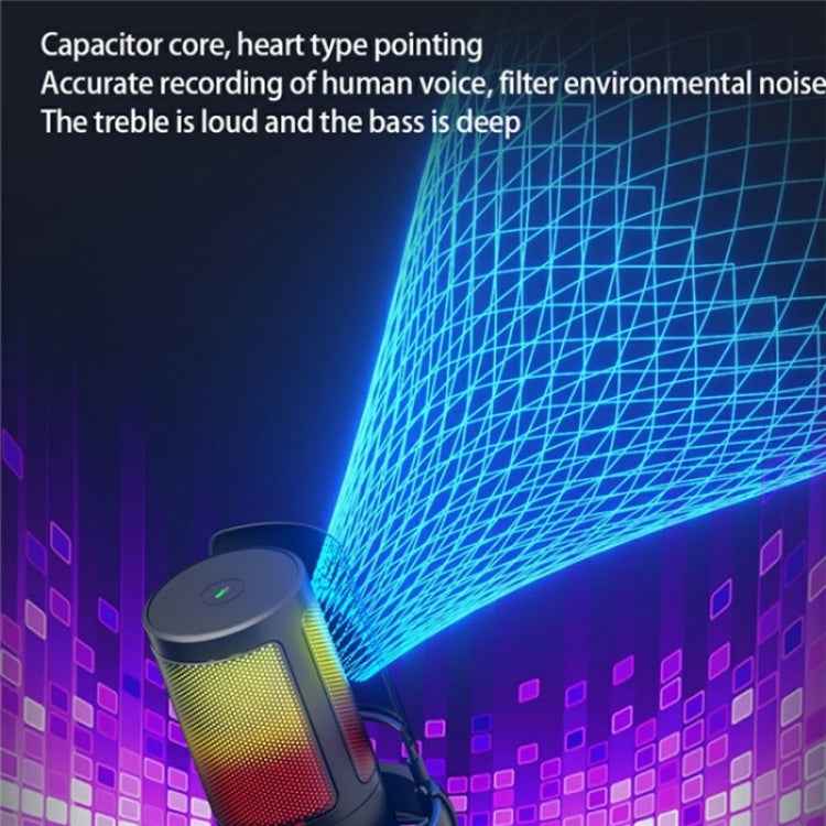 ME6P Professional USB Desktop Recording Microphone with RGB Light