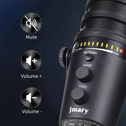 JMARY MC-PW12 360 Degree Rotating USB Desktop Microphone