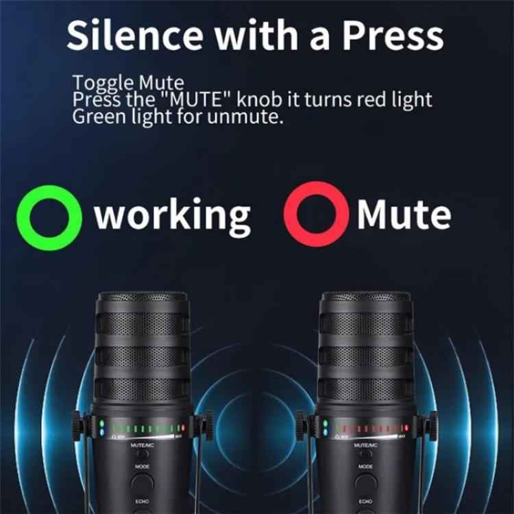 JMARY MC-PW12 360 Degree Rotating USB Desktop Microphone