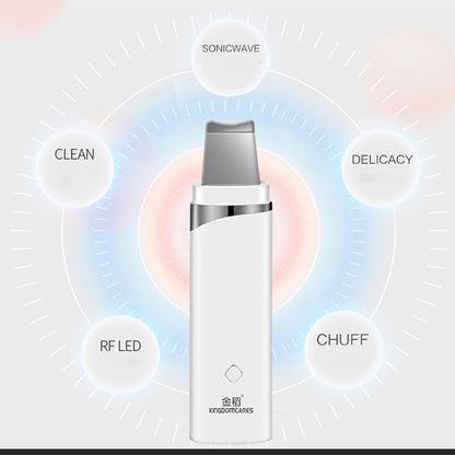 K-SKIN KD-8023Ultrasonic Blackhead Acne Removal Pore Cleaner Facial Skin Care Scrubber Exfoliating Pore Cleaner, KD-8023 - Shello's Creative Boutique