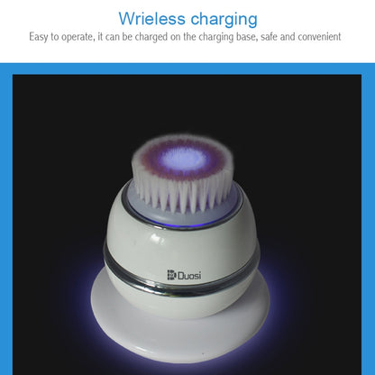 Duosi DY-103 USB Rechargeble Electric Facial Cleansing Brush Waterproof Face Deep Pore Cleaning Massager Exfoliator Oil Dirt Blackhead Remove - Shello's Creative Boutique