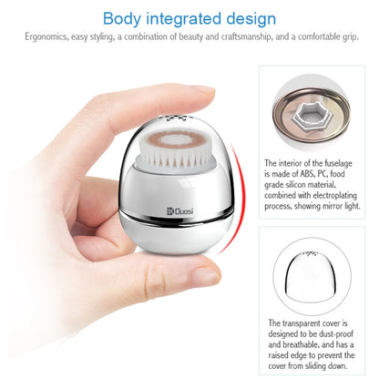 Duosi DY-103 USB Rechargeble Electric Facial Cleansing Brush Waterproof Face Deep Pore Cleaning Massager Exfoliator Oil Dirt Blackhead Remove - Shello's Creative Boutique