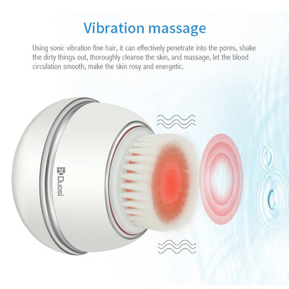 Duosi DY-103 USB Rechargeble Electric Facial Cleansing Brush Waterproof Face Deep Pore Cleaning Massager Exfoliator Oil Dirt Blackhead Remove - Shello's Creative Boutique