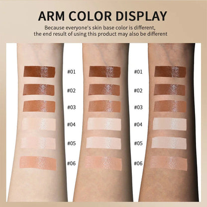 6Color Tinted Foundation Cream Stick Waterproof Lasting Oil-control Cover Acne Makeup Smooth Moisturize Concealer Serum Balm - Shello's Creative Boutique