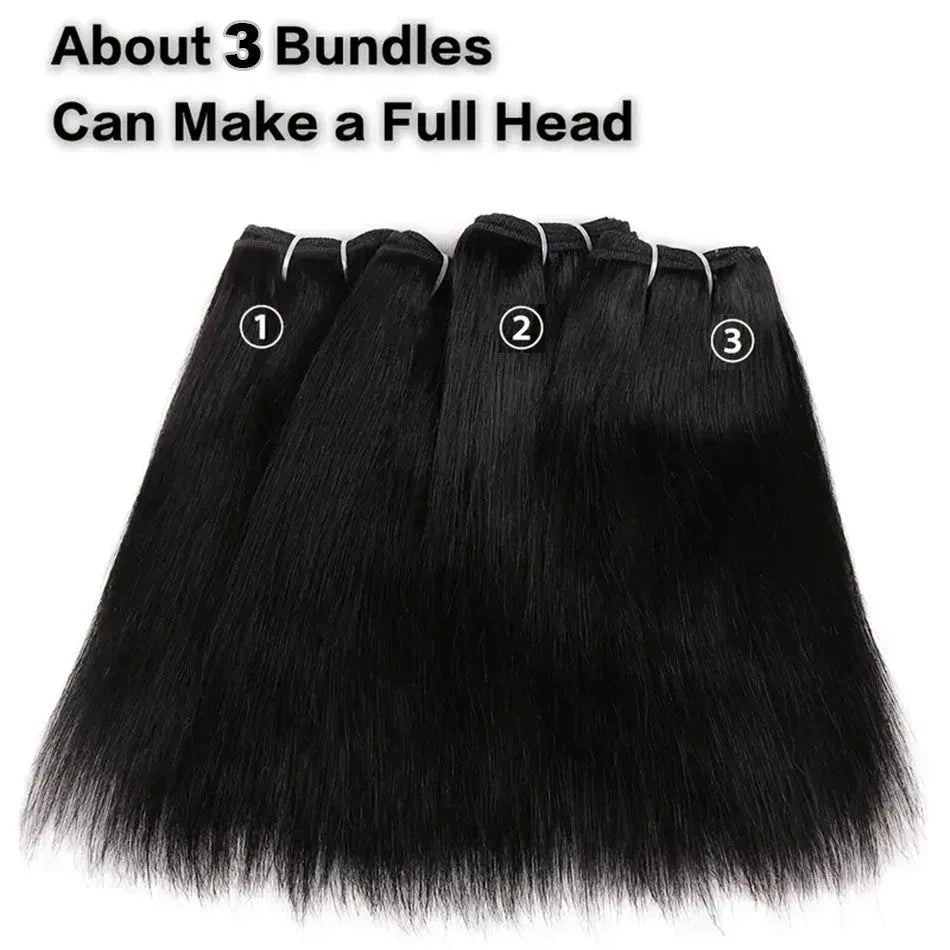 Bone Straight Brazilian Virgin Hair Bundles - 100g Natural Colour Weave - Shello's Creative Boutique