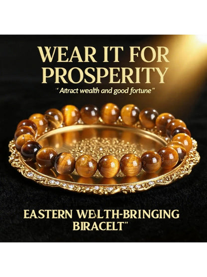 Yellow Tiger Eye & Glass Jewellery Making Beads – DIY Bracelet & Necklace Supplies