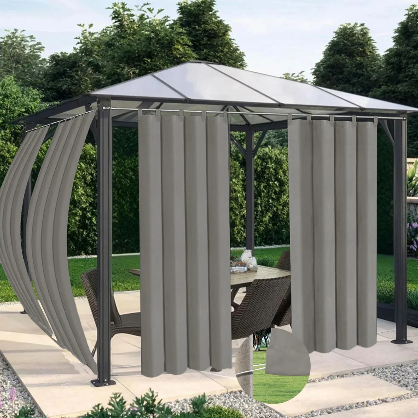 Outdoor Blackout Curtains – Waterproof Patio Drapes - Shello's Creative Boutique