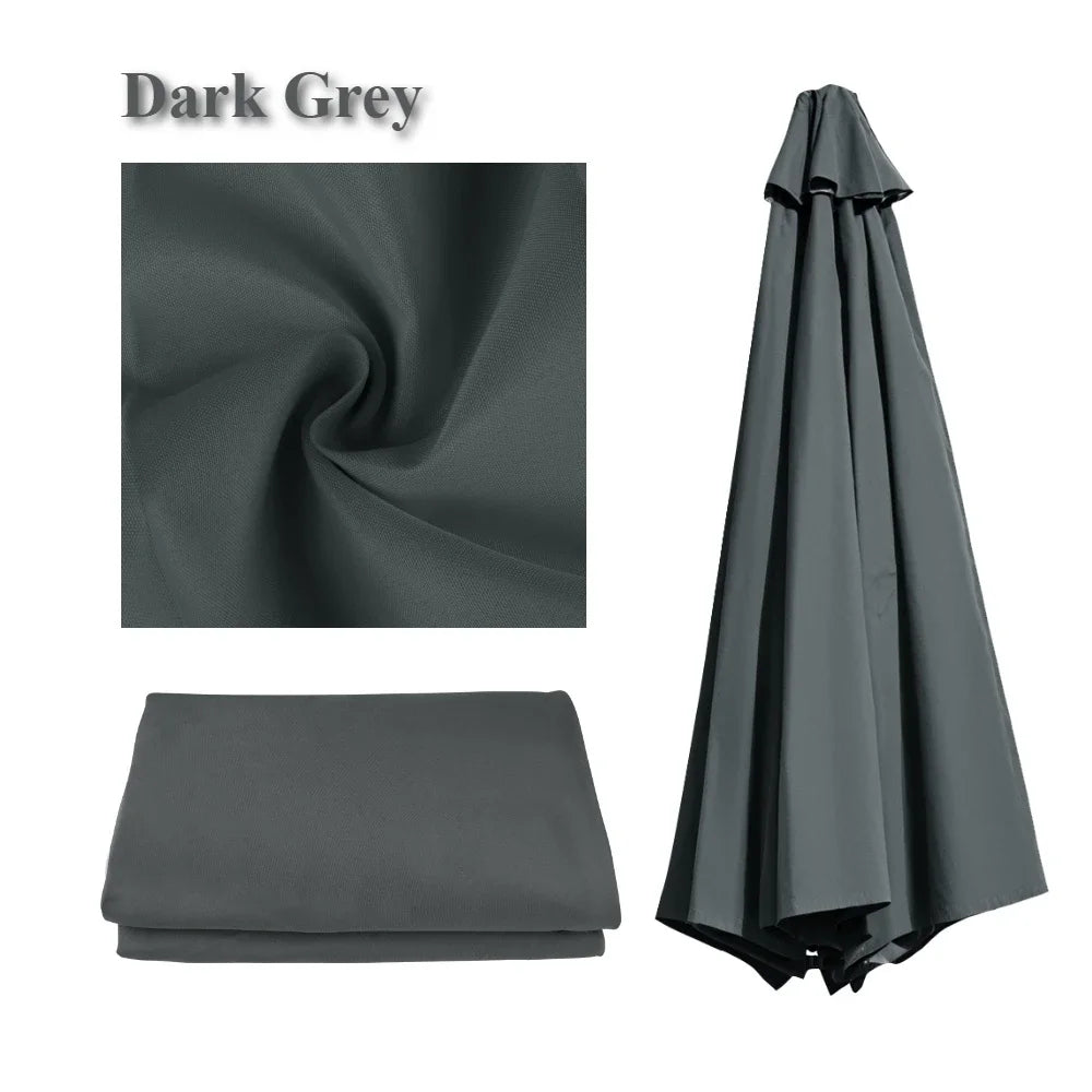 Replaceable Parasol Top Cloth – UV Protection Garden Patio Canopy Cover 2m to 3m