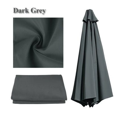 Replaceable Parasol Top Cloth – UV Protection Garden Patio Canopy Cover 2m to 3m