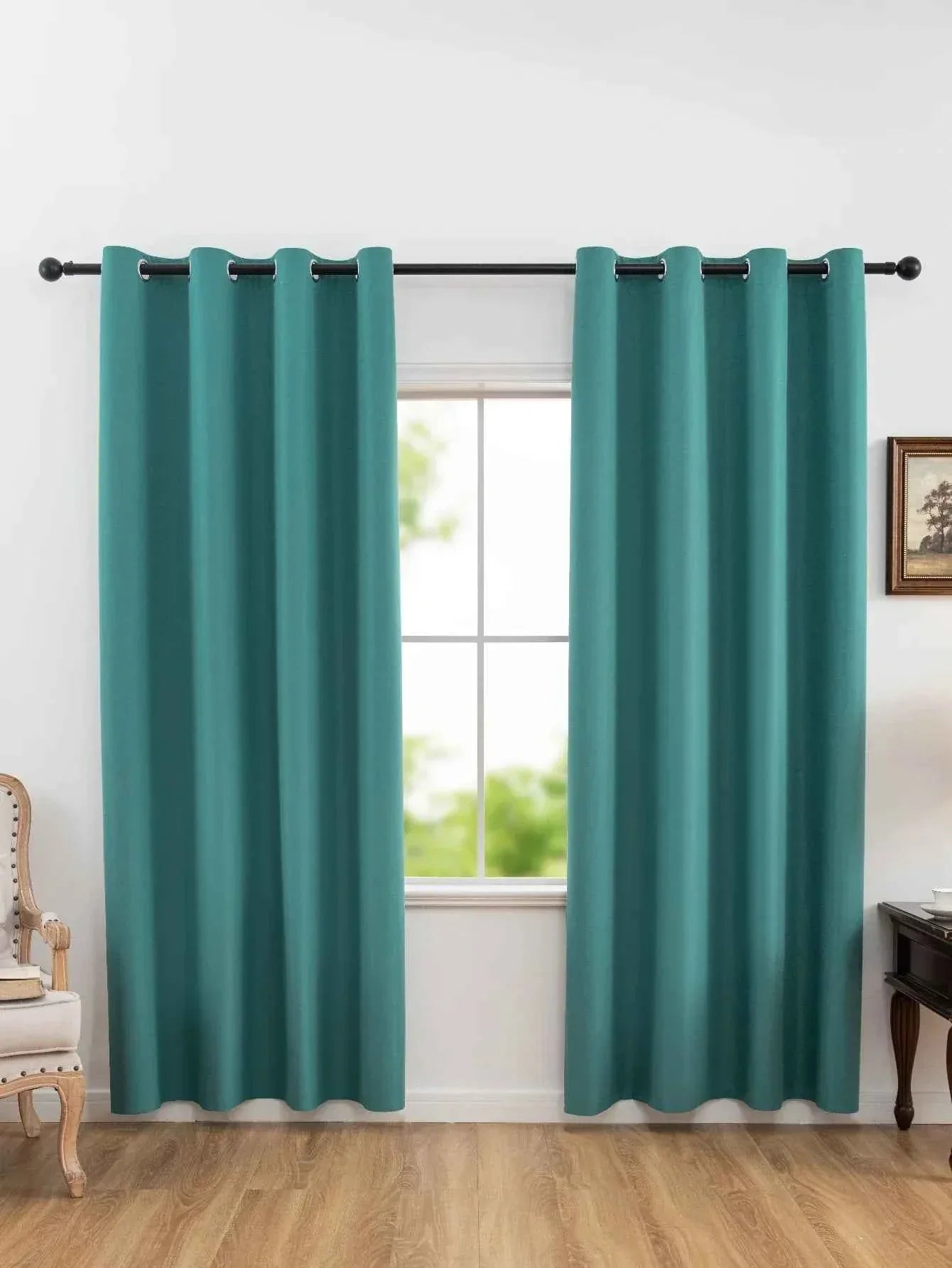 Solid Blackout Curtains with Grommets - Total Privacy Drapes for Bedroom - Shello's Creative Boutique
