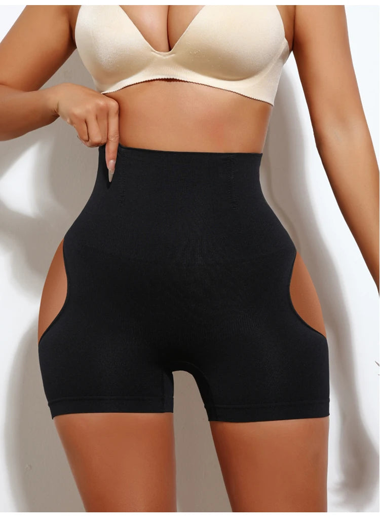 High Waist Shapewear Shorts - Butt Lifter Control Panty