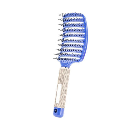 Detangling Hair Brush - Bristle & Nylon Scalp Massage Comb for Wet Curly Hair