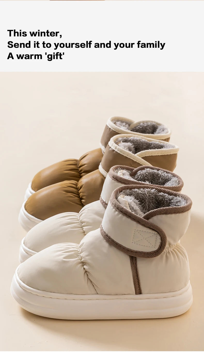 Unisex Winter Snow Boots - Waterproof Plush Anti-Slip Cotton Boots - Shello's Creative Boutique