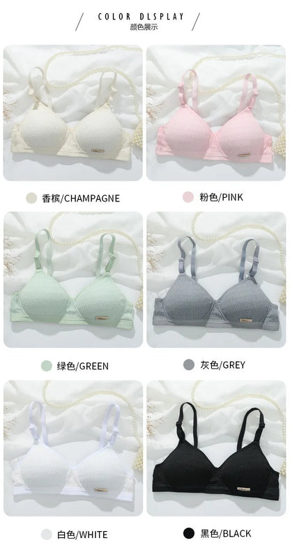 YSANSCA Women’s Seamless Sport Lingerie Set – Wire-Free Push-Up Bralette & Sexy Low Waist Panties