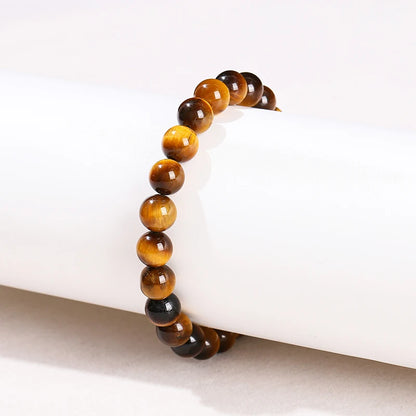 Yellow Tiger Eye & Glass Jewellery Making Beads – DIY Bracelet & Necklace Supplies