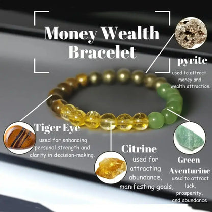 Natural Stone Beaded Bracelet with Gift Card – Meaningful Gift Set