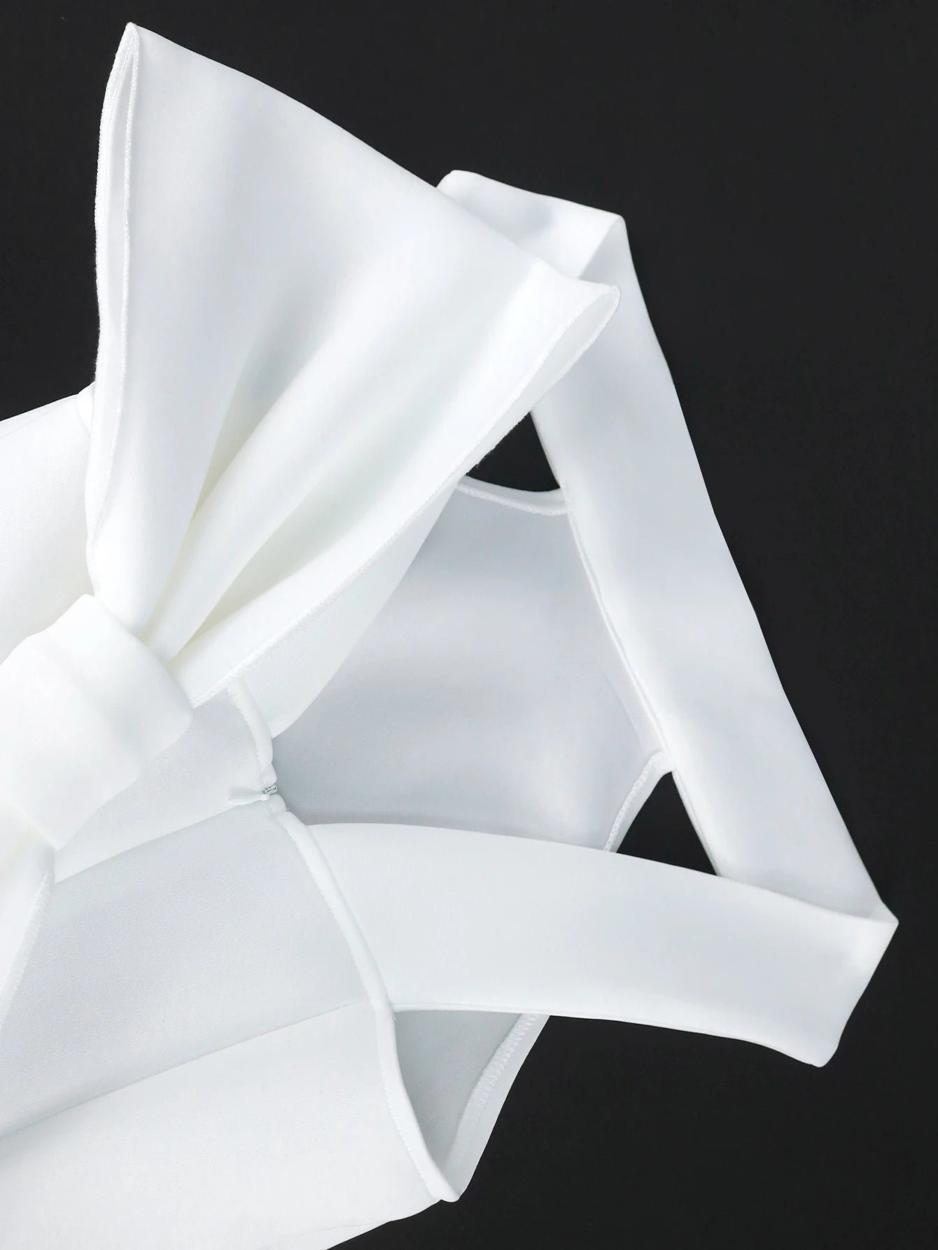 White Bodycon Dress with Back Bow - Sleeveless Party Gown - Shello's Creative Boutique