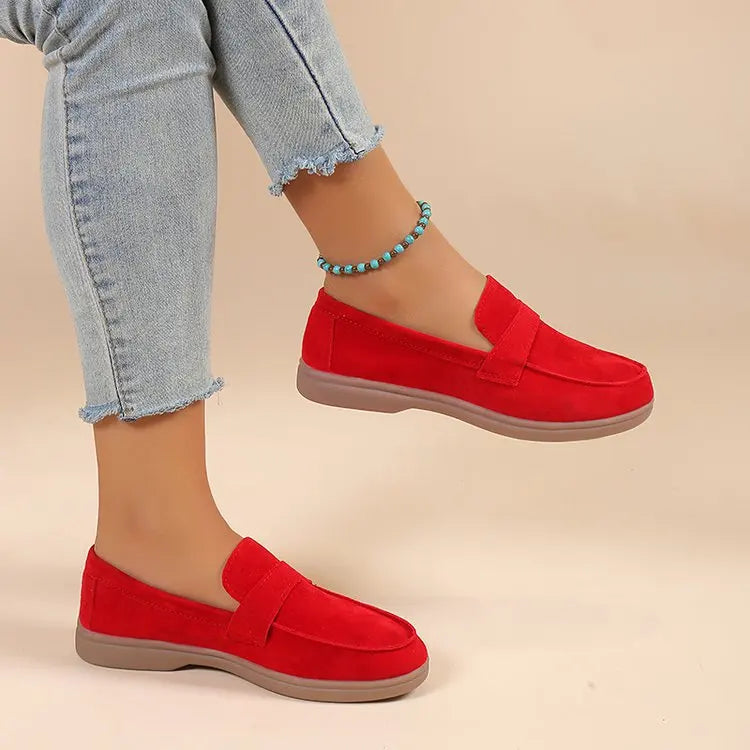 Women's Work Shoes - Comfortable Non-Slip Platform Flat Shoes Plus Size