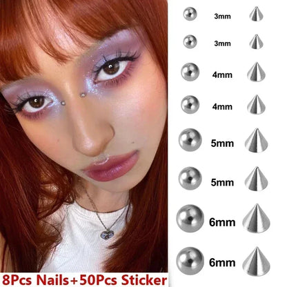 Adhesive Faux Piercing Stud Set – 165/180 Pieces