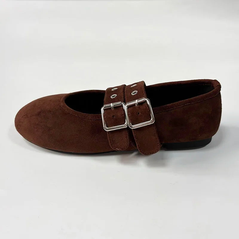 Mary Jane Ballet Flats - Buckle Strap Dance Shoes - Shello's Creative Boutique