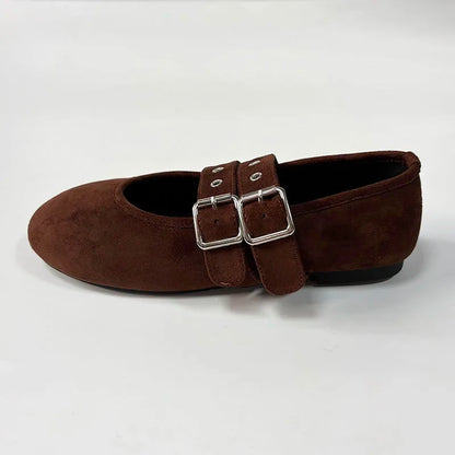 Mary Jane Ballet Flats - Buckle Strap Dance Shoes - Shello's Creative Boutique