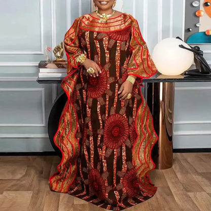 Plus Size Bohemian Maxi Dress - Flare Sleeve Ruffled Summer Sundress (S-5XL) - Shello's Creative Boutique