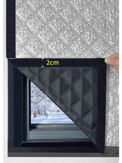 Curtains for winter warmth and windproof, fully sealed, window insulation film, insulated curtains, door curtains, cold proof