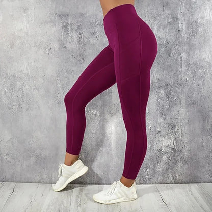 Women's High-Waisted Gym Leggings with Pockets
