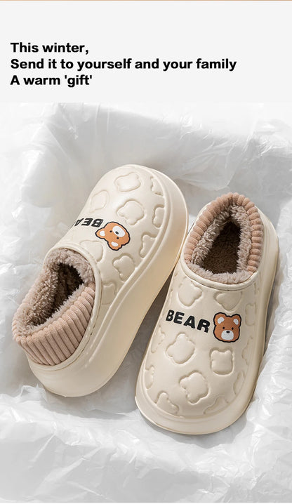 Women's Waterproof Winter Slippers – Non-Slip Insulated Cotton Shoes - Shello's Creative Boutique