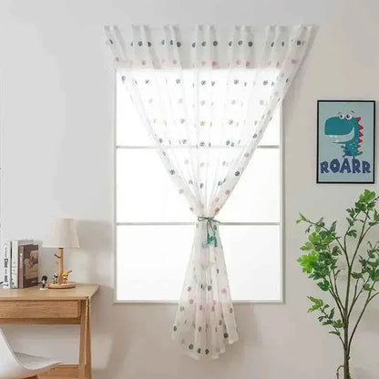 Punch-Free Window Curtains - Easy Install Sheer Drapes for Bedroom - Shello's Creative Boutique