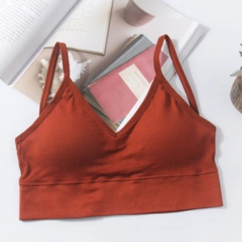 ZXYOUPING Kit 4 Seamless Bra Set – Sexy Beautiful Back Cotton-Blend Wireless