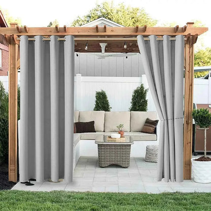 Waterproof Outdoor Curtains - UV Resistant Privacy Drapes for Patio Pergola Terrace - Shello's Creative Boutique