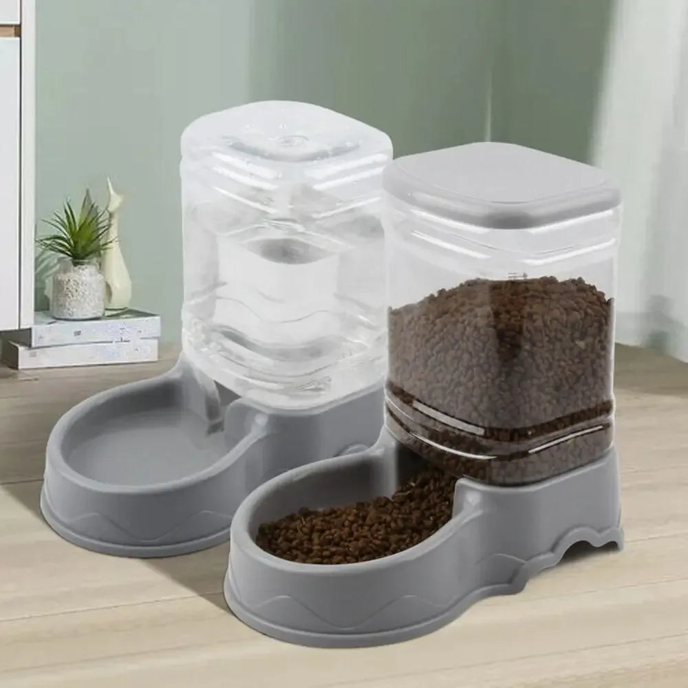 3.8L Automatic Pet Feeder & Water Fountain - Large Capacity for Cats & Dogs - Shello's Creative Boutique