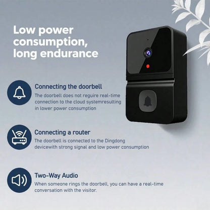 Wireless WiFi Outdoor Doorbell Camera with HD Video, Night Vision & Kement App