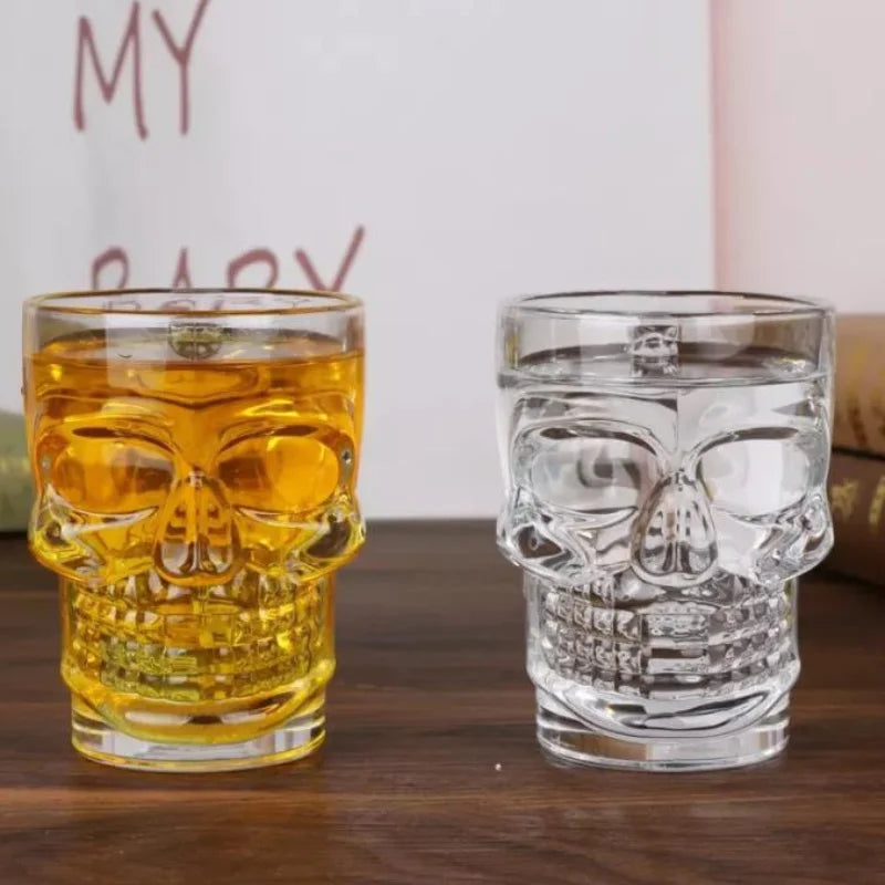 Skull Mug With Handle – Large Capacity Heat-Resistant Lead-Free Glass Beer & Coffee Cup