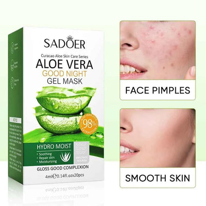 20pcs/box SADOER Sleeping Facial Masks Face Moisturizing Hydrating Anti-aging Whitening Anti Wrinkles Face Mask Facial Skin Care