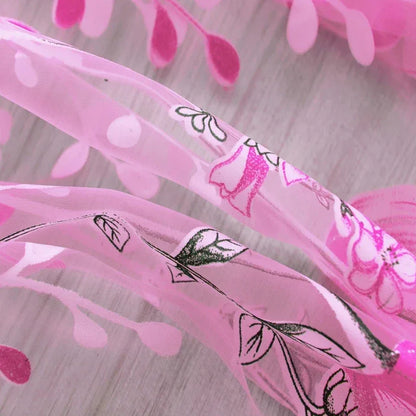 Modern Purple Tulle Curtain Panel - 200x100cm Sheer Voile Drape for Living Room & Bedroom - Shello's Creative Boutique
