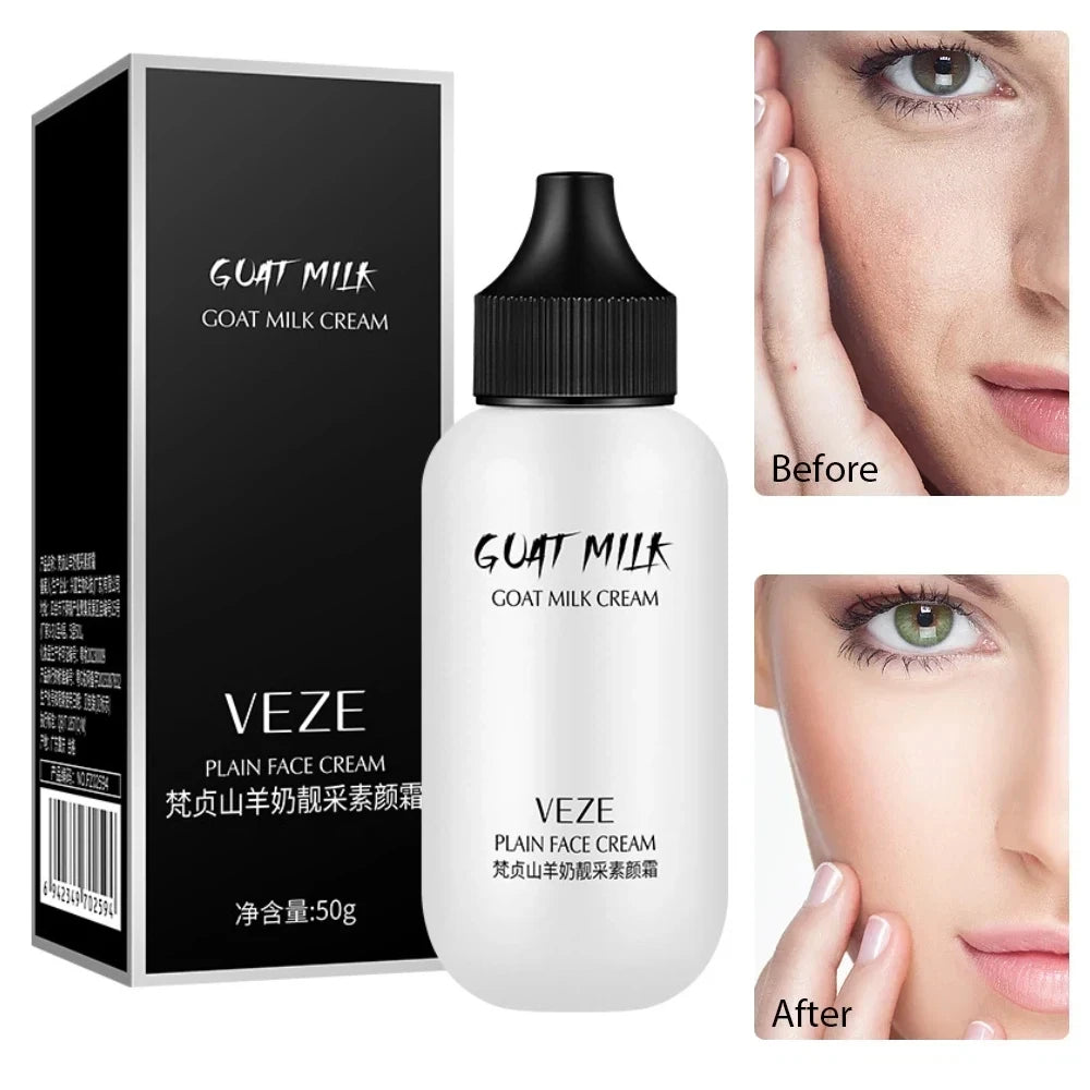 50ml Goat Milk Liquid Foundation Matte Concealer Waterproof Oil-control Cover Dark Circles Brighten Natural Cosmetics Makeup - Shello's Creative Boutique
